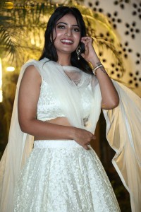 telugu actress ananya nagalla in a white lehenga choli dress