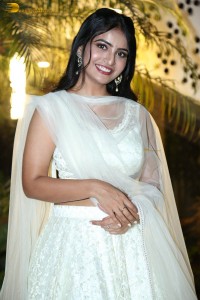 telugu actress ananya nagalla in a white lehenga choli dress
