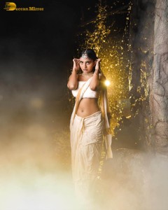 ananya nagalla hot photoshoot in a wet white dress