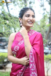 actress Ananya Nagalla lovely in a pink saree
