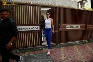 actress Ananya Panday spotted at her gym