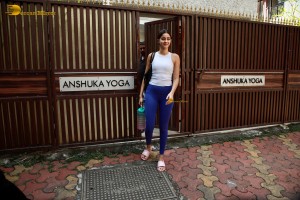 actress Ananya Panday spotted at her gym