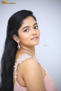indian actress ananya sharma cute photoshoot in a pink dress