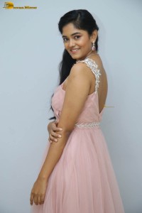indian actress ananya sharma cute photoshoot in a pink dress