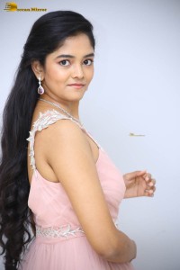 indian actress ananya sharma cute photoshoot in a pink dress