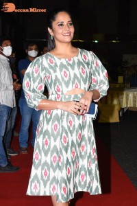 Anchor and Actress Anasuya Bharadwaj attending an Event