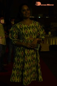 Anchor and Actress Anasuya Bharadwaj attending an Event