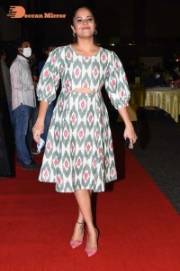 Anchor and Actress Anasuya Bharadwaj attending an Event