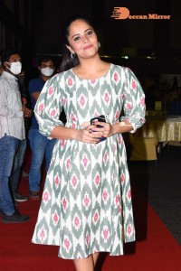 Anchor and Actress Anasuya Bharadwaj attending an Event