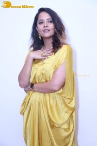 Anchor and Actress Anasuya Bharadwaj photoshoot in a yellow dress