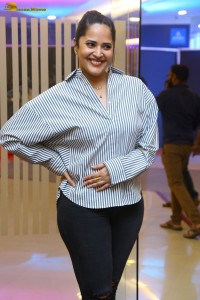 anchor and actress Anasuya Bharadwaj photoshoot in a shirt