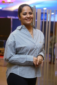 anchor and actress Anasuya Bharadwaj photoshoot in a shirt