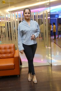 anchor and actress Anasuya Bharadwaj photoshoot in a shirt