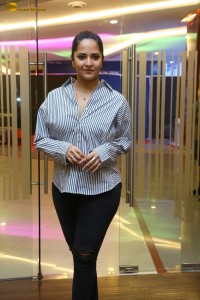 anchor and actress Anasuya Bharadwaj photoshoot in a shirt