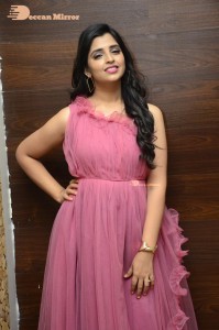 Anchor Syamala in a pink dress