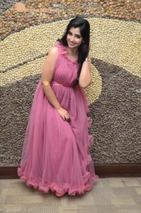 Anchor Syamala in a pink dress