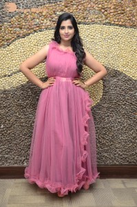 Anchor Syamala in a pink dress