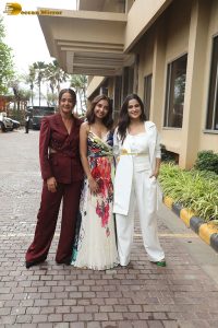 Karanvir Malhotra, Prajakta Koli, Priya Bapat, and Surveen Chawla promote their show Andhera on August 8, 2025