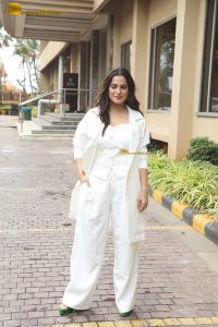 Karanvir Malhotra, Prajakta Koli, Priya Bapat, and Surveen Chawla promote their show Andhera on August 8, 2025