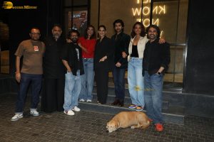 Andhera Screening attended by Surveen Chawla, Taaruk Raina, and Prajakta Koli