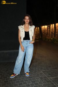 Andhera Screening attended by Surveen Chawla, Taaruk Raina, and Prajakta Koli