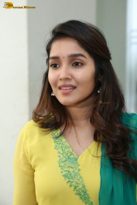 Indian actress anikha surendran in a yellow salwar kameez