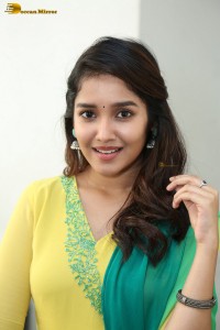 Indian actress anikha surendran in a yellow salwar kameez