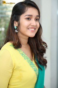 Indian actress anikha surendran in a yellow salwar kameez