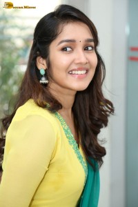 Indian actress anikha surendran in a yellow salwar kameez
