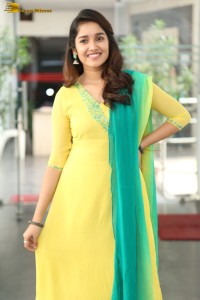 Indian actress anikha surendran in a yellow salwar kameez