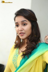 Indian actress anikha surendran in a yellow salwar kameez