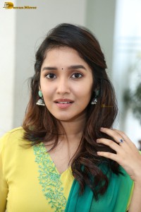Indian actress anikha surendran in a yellow salwar kameez