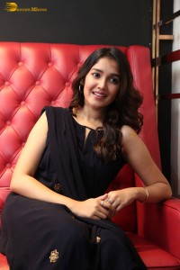 Indian actress anikha surendran in a black salwar dress