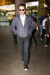 Bollywood Star Anil Kapoor spotted at Mumbai Airport on Dec 15, 2023