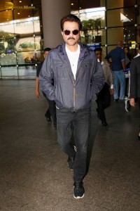 Bollywood Star Anil Kapoor spotted at Mumbai Airport on Dec 15, 2023