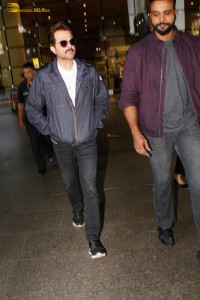 Bollywood Star Anil Kapoor spotted at Mumbai Airport on Dec 15, 2023
