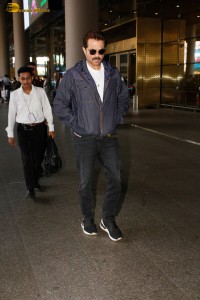 Bollywood Star Anil Kapoor spotted at Mumbai Airport on Dec 15, 2023