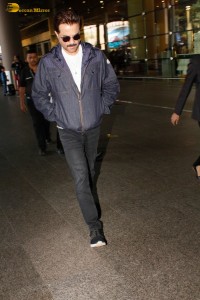 Bollywood Star Anil Kapoor spotted at Mumbai Airport on Dec 15, 2023