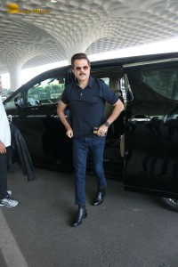 Bollywood actor Anil Kapoor at Mumbai Airport