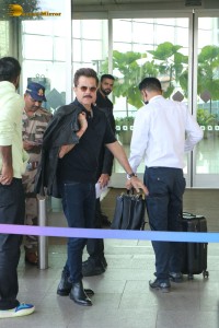 Bollywood actor Anil Kapoor at Mumbai Airport