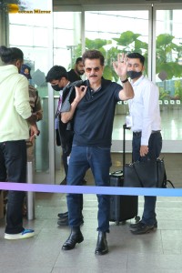 Bollywood actor Anil Kapoor at Mumbai Airport