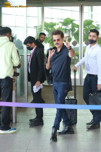 Bollywood actor Anil Kapoor at Mumbai Airport