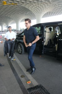 Bollywood actor Anil Kapoor at Mumbai Airport