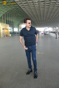 Bollywood actor Anil Kapoor at Mumbai Airport