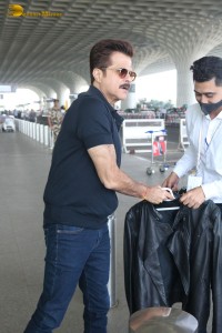 Bollywood actor Anil Kapoor at Mumbai Airport