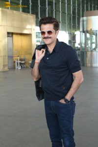 Bollywood actor Anil Kapoor at Mumbai Airport