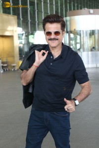 Bollywood actor Anil Kapoor at Mumbai Airport