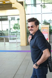 Bollywood actor Anil Kapoor at Mumbai Airport