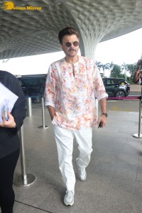 Anil Kapoor spotted in a colorful attire at Mumbai Airport