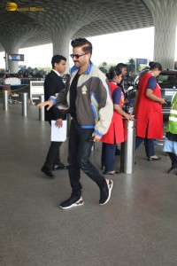 Bollywood star Anil Kapoor spotted at Mumbai Airport on April 10, 2024